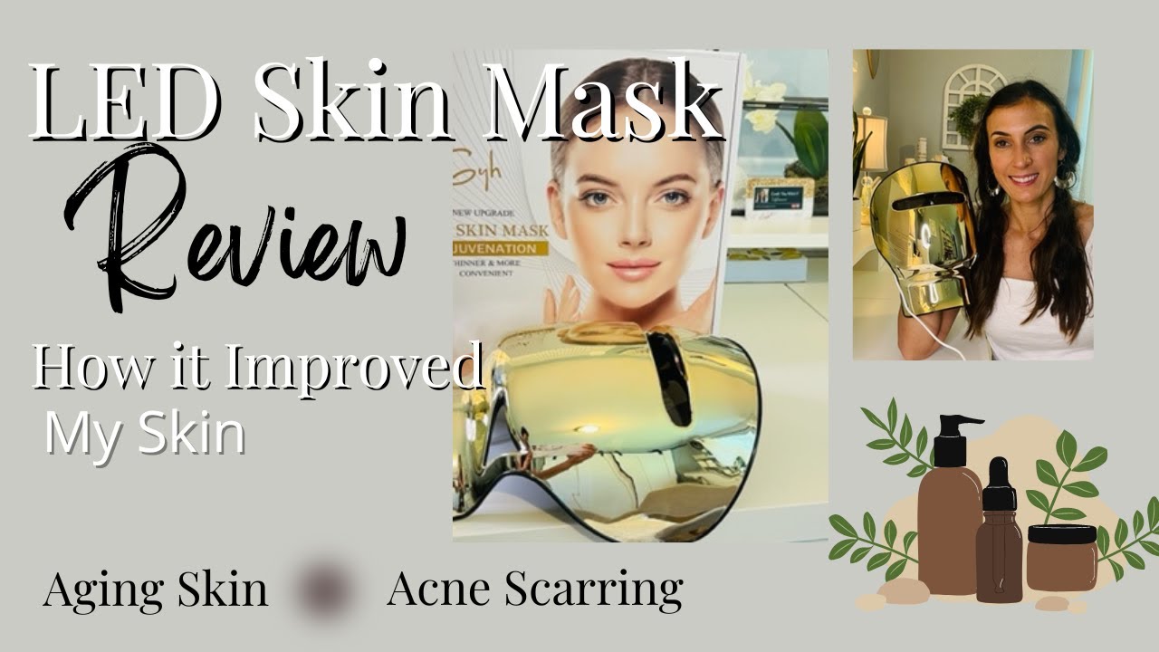 GYH LED Skin Face Mask Beauty Review At Home Light Therapy for Acne