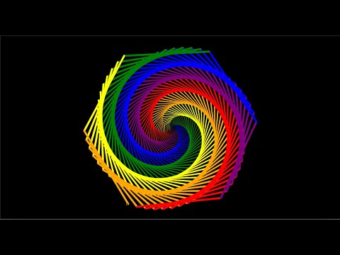 Python Turtle Graphics .Lesson - 2. Making a Hexspiral in Python.