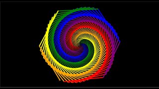 Python Turtle Graphics .Lesson - 2. Making a Hexspiral in Python.