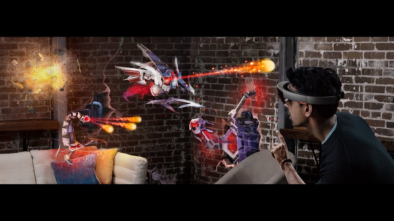 Microsoft’s HoloLens Demo at Microsoft Build with mixed reality..2016 ...