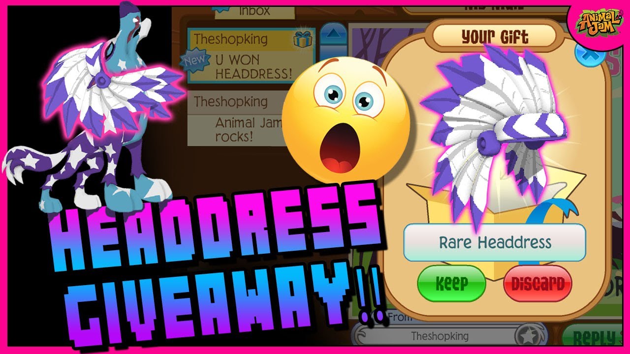 roblox download YOU COULD WIN THIS HEADDRESS + SPIKE GIVEAWAY! ANIMAL JAM