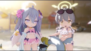 【Blue Archive/MMD】~summertime~【Azusa/Hifumi】