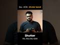 What is Shutter speed ?