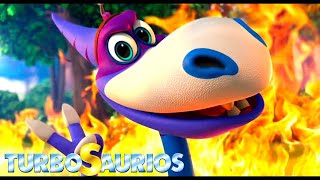 Turbosaurios - ¡Incendio En El Bosque! - Episodio 123 🔥 Dibujos Animados en Español