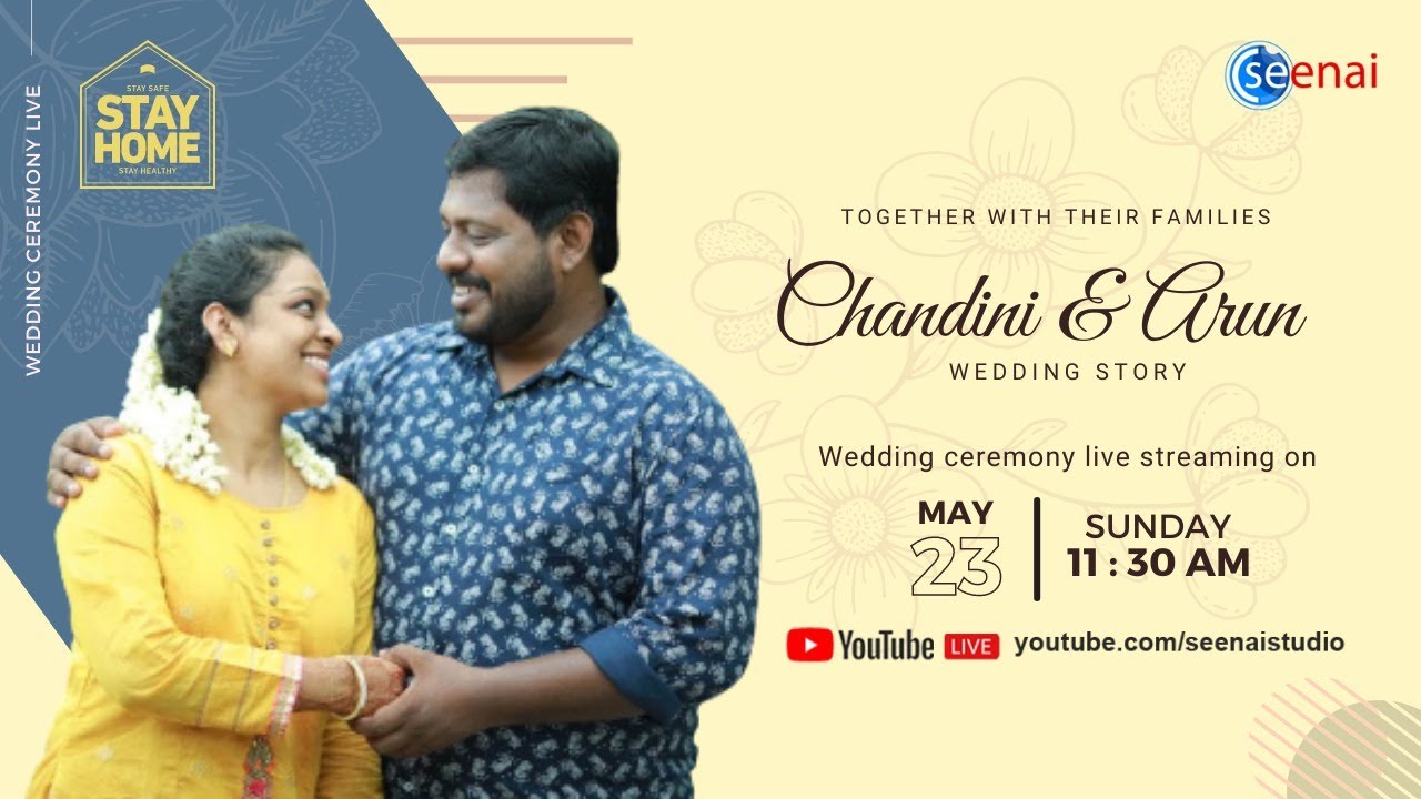 Chandini & Arun  Wedding Live | Kerala Hindu Wedding | Seenai Studio