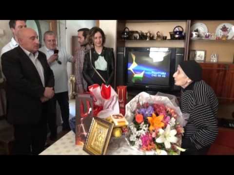 გამარჯვების დღე მიულოცეს,მე-2 მსოფლიო ომის მონაწილე ქალბატონს 99 წლის თამარ ჯალაღანიას