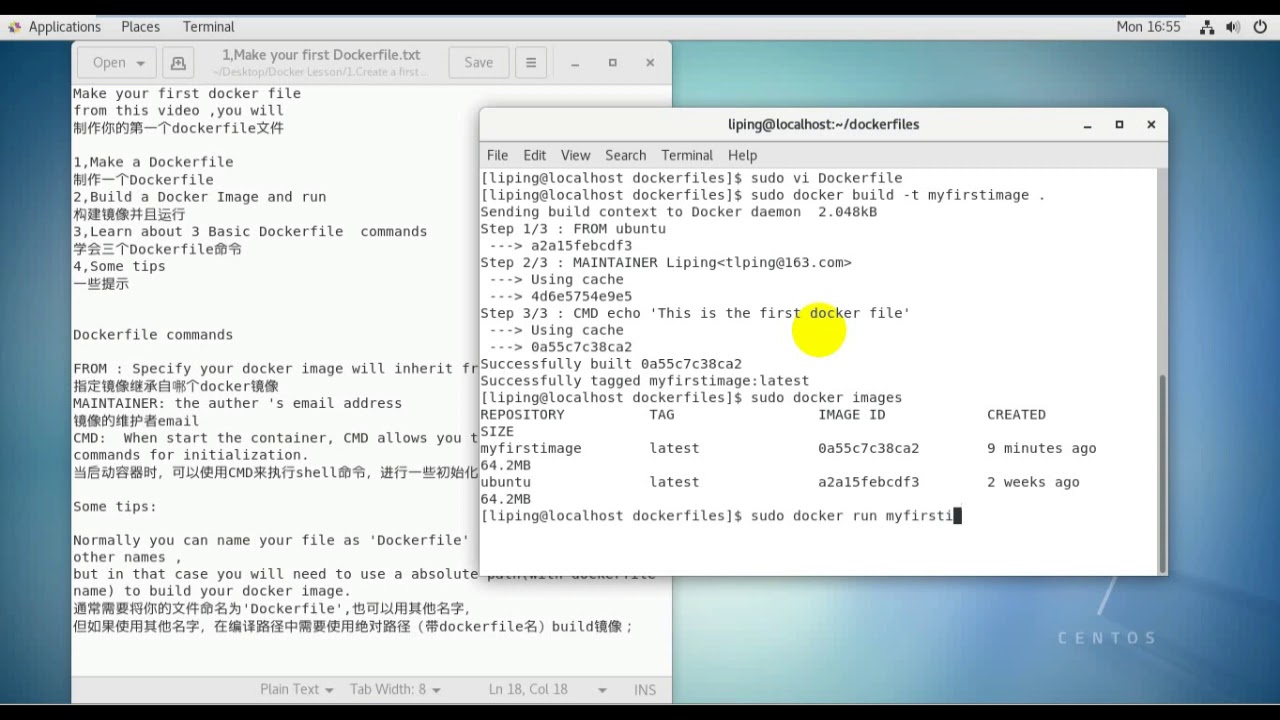Create Your First Dockerfile - YouTube