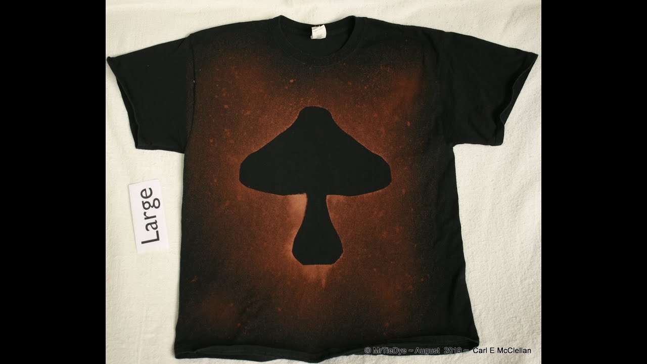 Discharging with Stencils  ~  Bleaching Tees