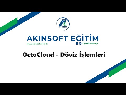 Akınsoft OctoCloud - Döviz İşlemleri
