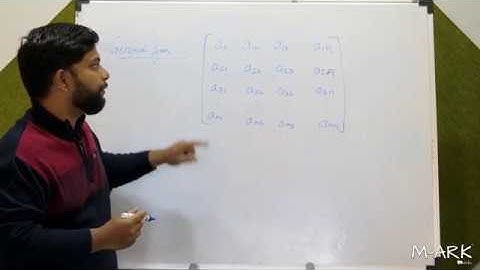 Introduction to Matrices | Definition | General Form | Order & Element of a Matrix