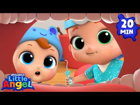 Baby's Visit To The Dentist | Animal Learning Videos | Little Angel Kids Songs & Nursery Rhymes