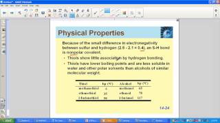 Ethers and Thiols