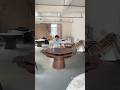 Let me show you  the round extendable dining table with a lazy Susan，great design #diningtable