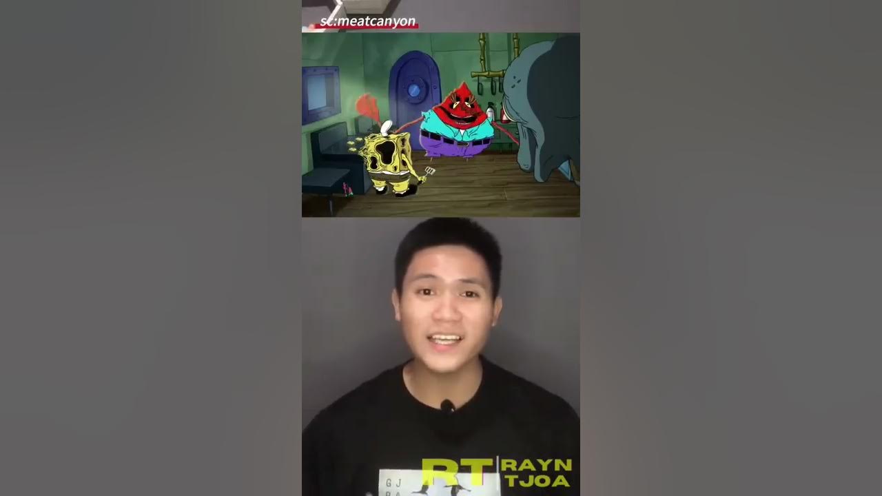 RESEP CRABBY PATTY DAGING SPONGEBOB ??!! | Rayn Tjoa #shorts