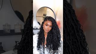 Your dream boho goddess locs, without the 8-hour chair time.This braided wig gives you perfect style