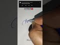 Write Your Name In Comments|Amina|#calligraphy #ytshorts #sign #namesignature #challenges #song