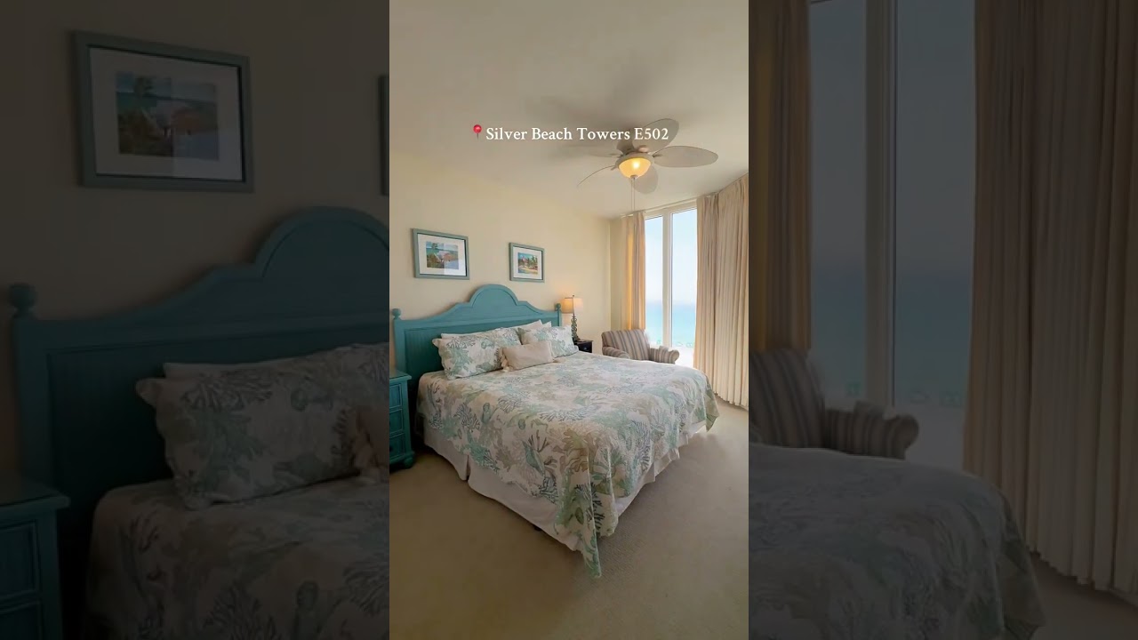 Cozy comfort meets unbeatable views at Silver Beach Towers E502 ✨⛱️