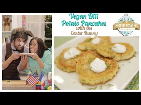 Vegan Dill Potato Pancakes for Easter and Passover