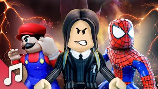 Roblox Song | Spider Man x Wednesday Movie ♪ Spider Man Across the Spider Verse