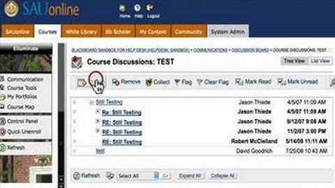Threaded Discussions SAUonline