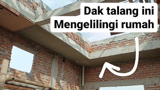 CONCRETE GUTTER SLAPS SURROUND THE ENTIRE ROOF AREA OF THE HOUSE!