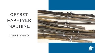 Vines Tying Pak-Tyer Offset Elastic Tying Machine