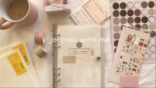 starting a new journal / first 6 ring binder / asmr w/ music 🙃🙃