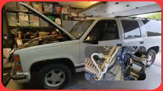 1999 Chevrolet Suburban C1500 OBS Rear A/C expansion valve location.
