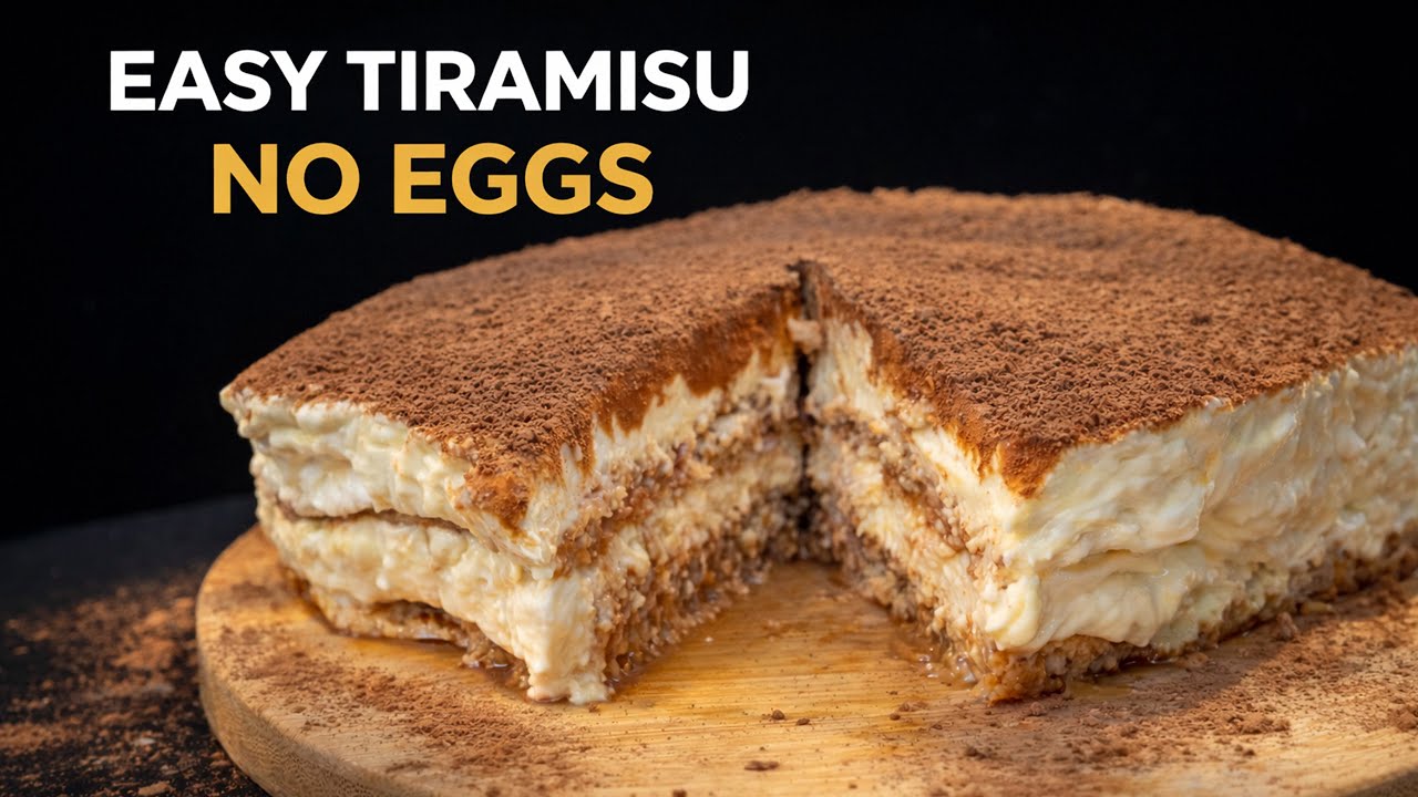 Easy No-Bake Tiramisu (No Eggs, No Oven)
