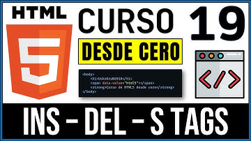 Etiquetas INSERTED, DELETED y STRICKEN Para Formateo De Texto | Curso HTML5 # 19