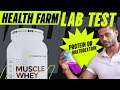 Healthfarm muscle whey protein lab test report  protein or maltodextrin  review fitness gym