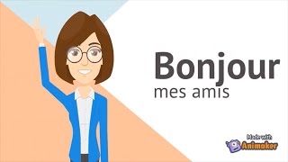 Bonjour, mes amis comment ça va? (Chanson sans musique) Greetings in French