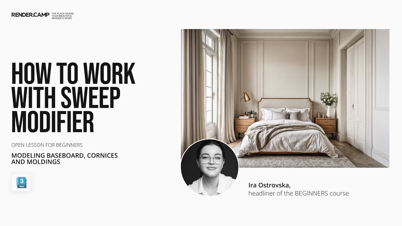 How to work with SWEEP MODIFIER in 3Ds Max | Tutorial for Beginners