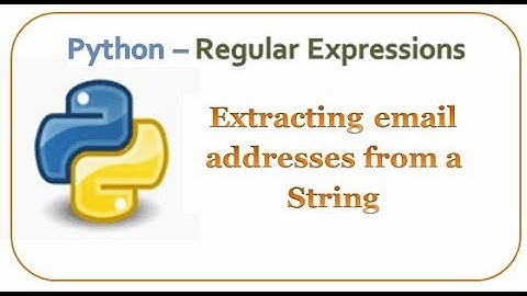 Python - Regular Expression to Find Emails from Strings