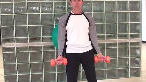 How to do a Ball Wall Squat Curl to Press