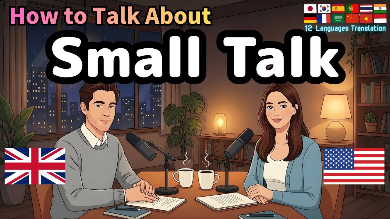 How to Talk About Small Talk | US/UK English Conversation|Listening podcast|English Shower🚿