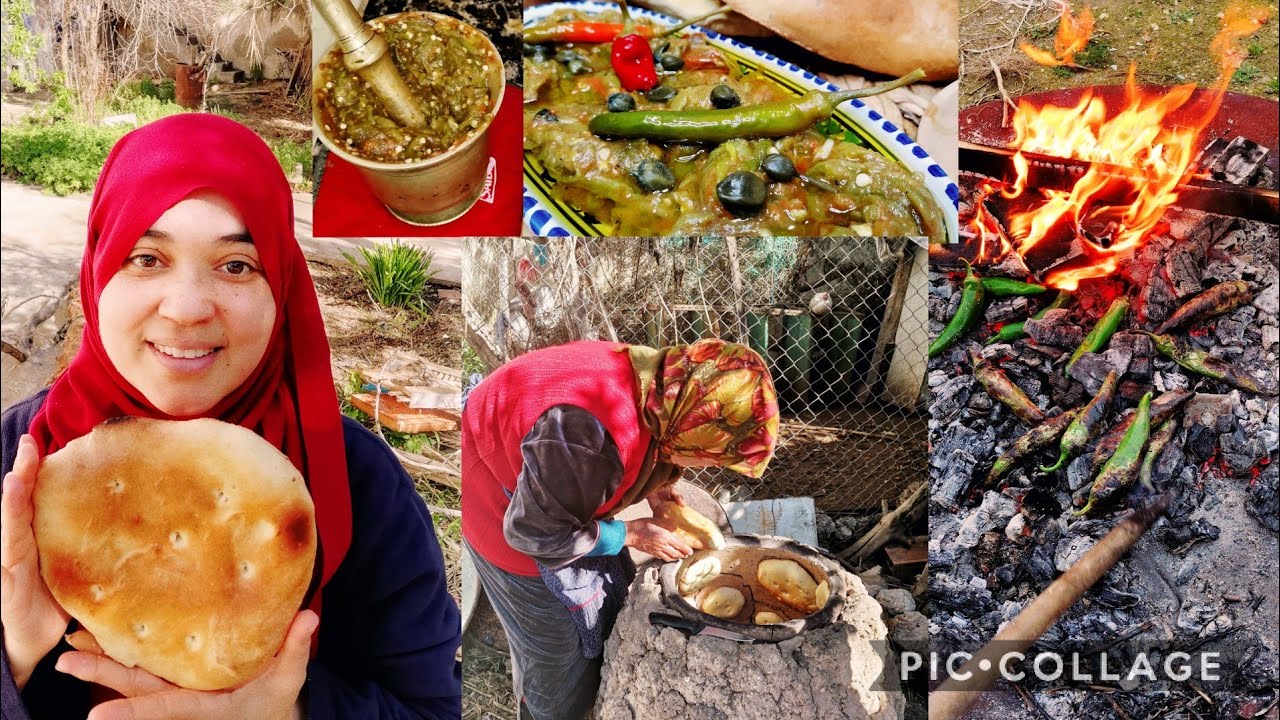 #طاولتنا_الرمضانية خبز الطابونة التقليدي  فكرة مشروع  مربحة في الرمضان من أيادي أمي سلاطة مشوية