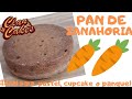 PAN DE ZANAHORIA(Ideal para pastel, cupcake ó  panque)