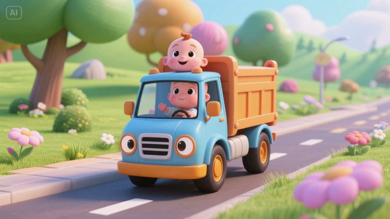 Baby Truck’s Dreamy Drive 🚚🌙 | Nursery Rhymes & Kids Songs