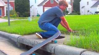 Skateboard Falls Down Sewer