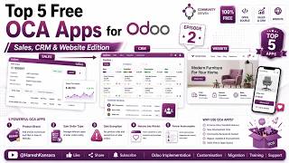 Top 5 Free OCA Apps for Sales, CRM & Website in Odoo (2026 Edition) #odoo #oca #odoo20 #odoooca