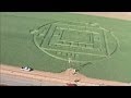 Crop circles in California:  Giant circles appear in Salinas Valley, California, USA