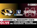 MISSOURI VS MISSISSIPPI STATE ⚾ College Baseball Game Score Radio Play-by-Play