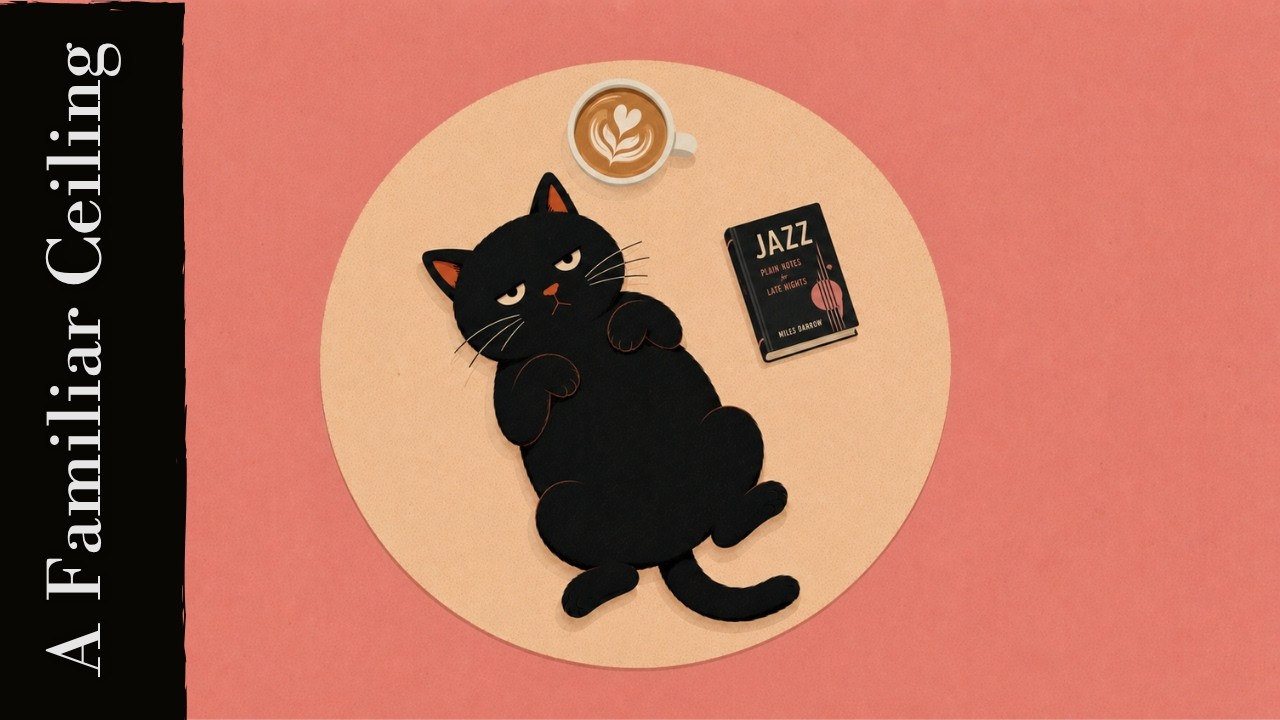 A Familiar Ceiling】🐈Vintage Noir Jazz for a Black Cat's Quiet