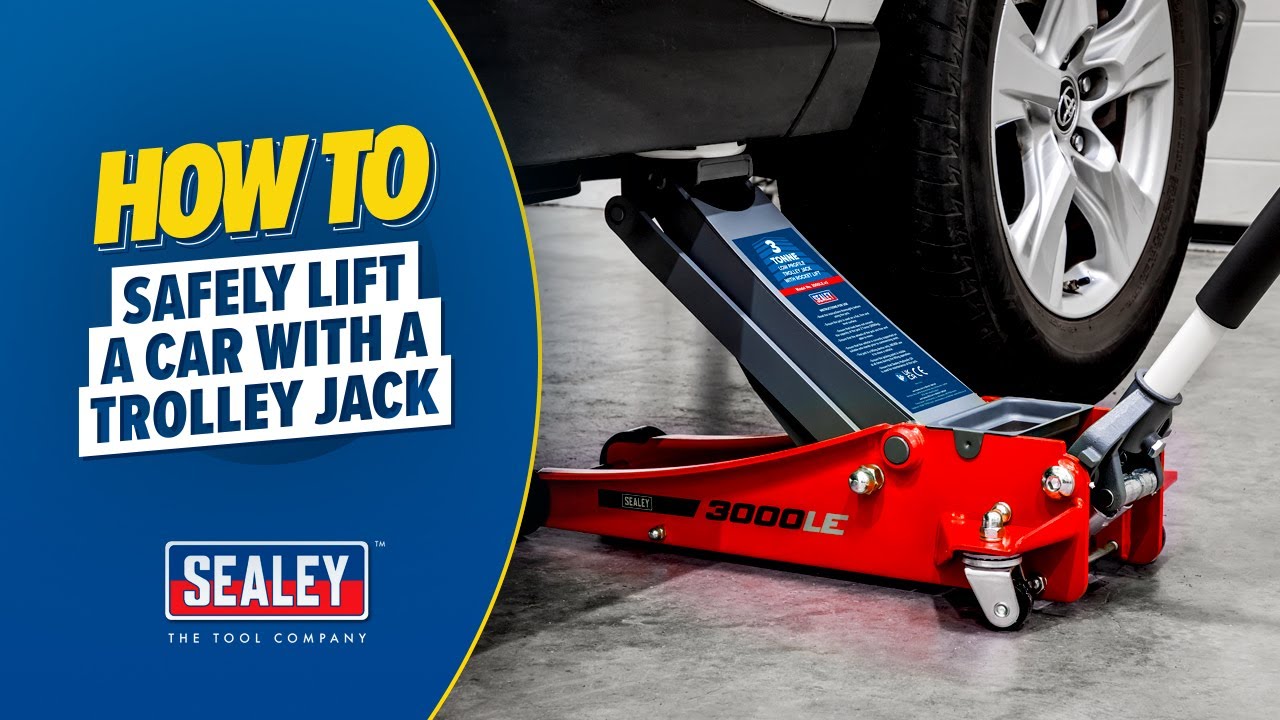 How to Safely Lift a Car with a Sealey Trolley Jack - YouTube