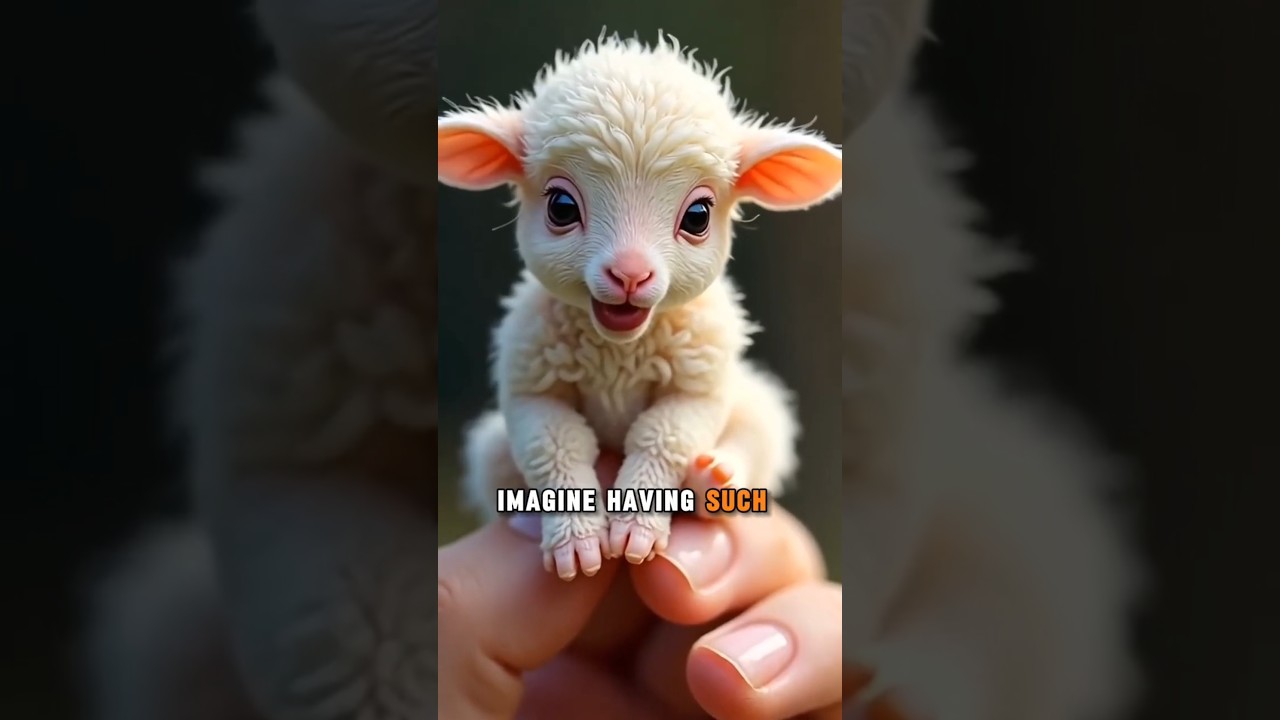 cute little animal in hand