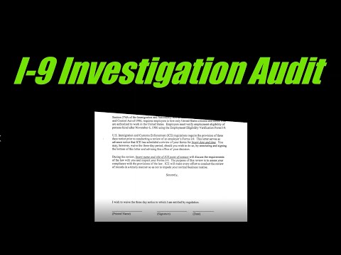 What happens in an I-9 Form Audit / ICE investigation