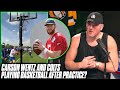 Pat McAfee Reacts To Carson Wentz And Colts KnockOut Game During Practice