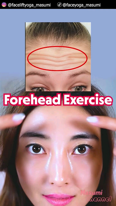 Simple Face Exercise to Reduce Forehead Wrinkles, Frown Lines, Bigger Eyes #beauty #wrinkles