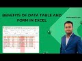 📊 Excel Data Table with Form – Easy & Quick Tutorial! 🚀